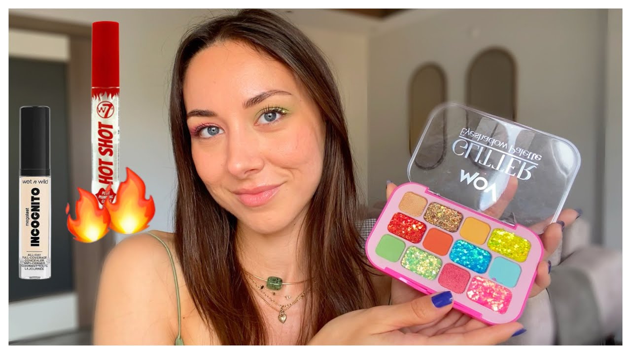 DENEDİĞİM EN GÜZEL GLİTTER PALETİ 😱 MOV GLITTER PALETİ, W7 HOT SHOT GLOSS, WET N WILD YENİ KAPATICI