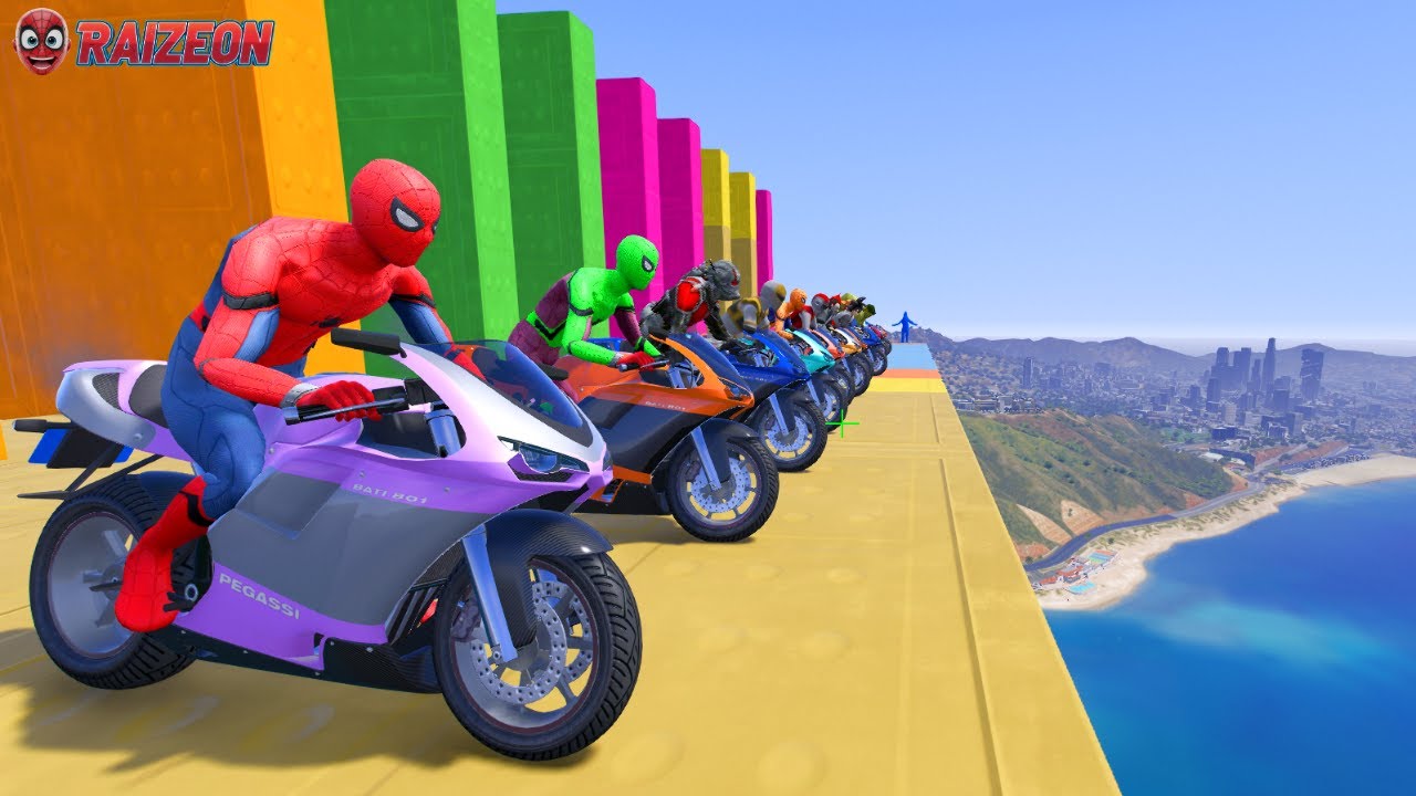🏍️ Spider-Man Rescue Joker vs Flashman  Game GTA V superhero