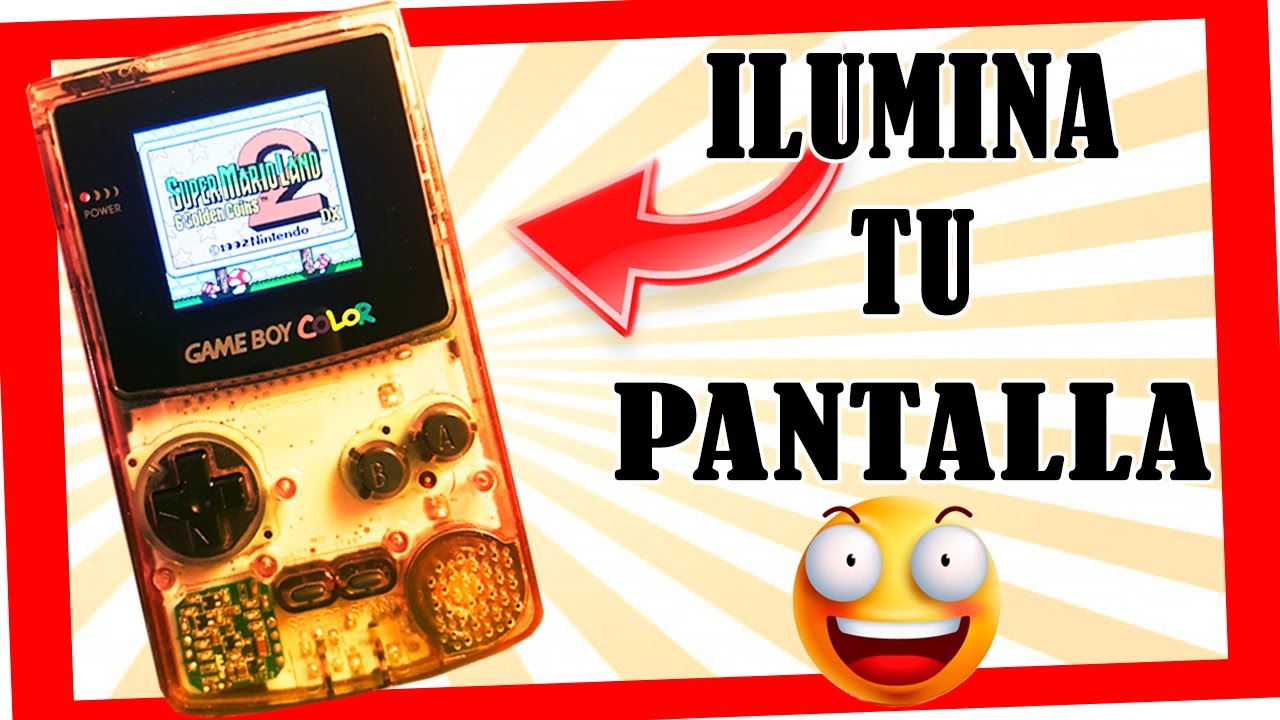 😍 GAMEBOY COLOR pantalla RETROILUMINADA-Sin SOLDAR!!✅