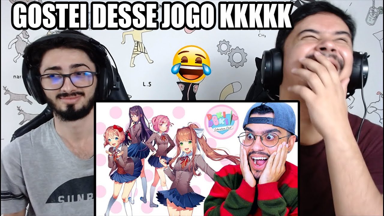 REACT ENTREI PRA UM CLUBE QUE SÓ TEM GAROTAS BONITAS! - Doki Doki Literature Club (Kleberiano Games)