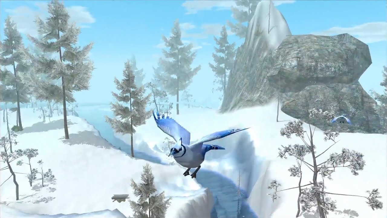 Blue Jay, The beautiful bird Simulator 3D, Ultimate Bird Simulator, BY Gluten Free Games.