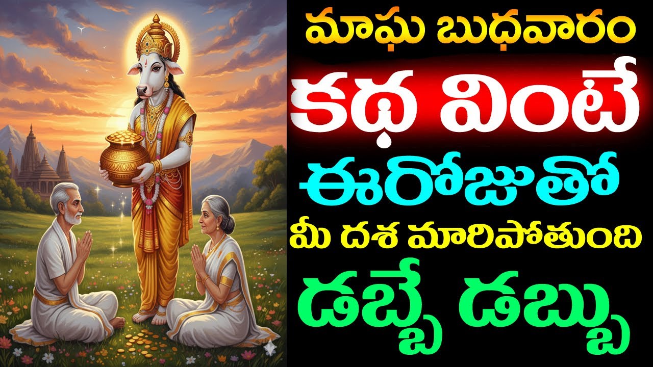 మాఘ బుధవారం కథ వింటే ఈరోజుతో మీ దశ మారిపోతుంది డబ్బే డబ్బు ! || Magha Budhavaram Katha
