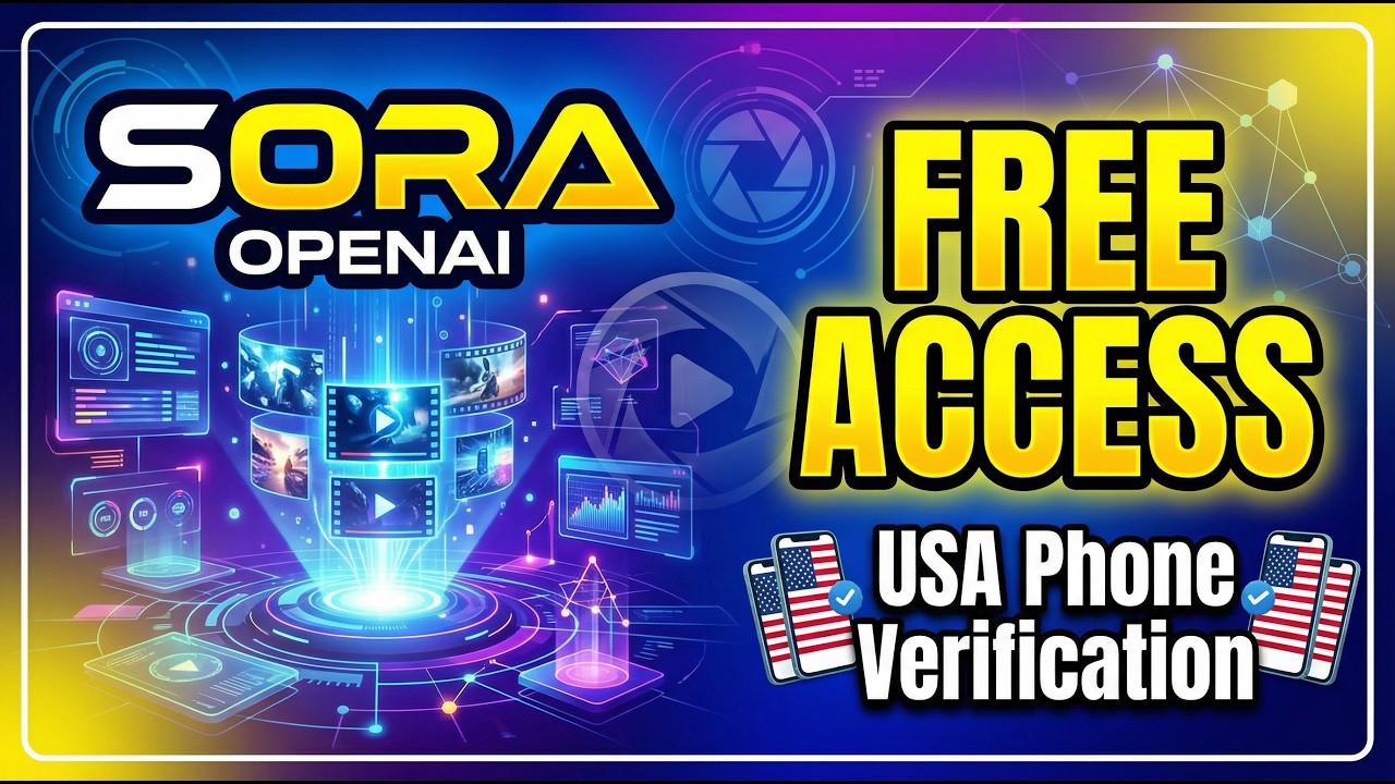 How to Get Sora 2 for FREE! 🚀 Multiple USA Numbers Verification Method