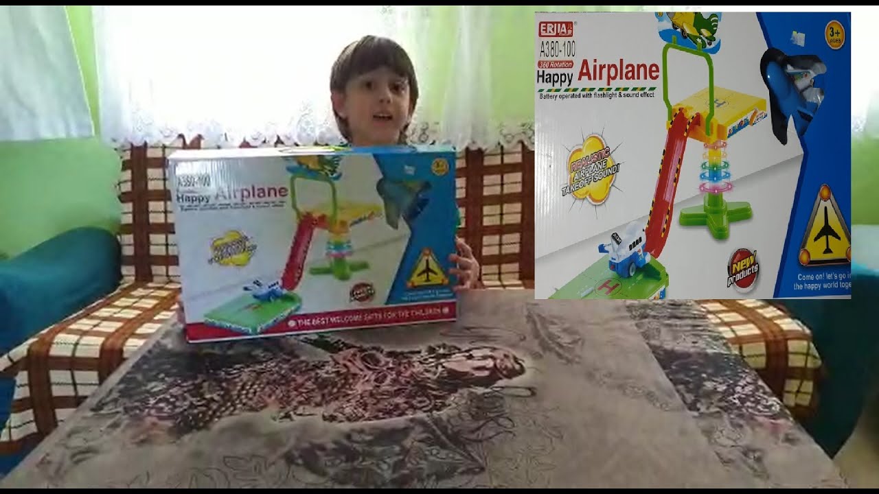 HAPPY AİRPLANE ERJIA A380-100 NEW PRODUCTS _ OYUNCAK UÇAK  PİST ( FİTKAER - OSMAN KURT )