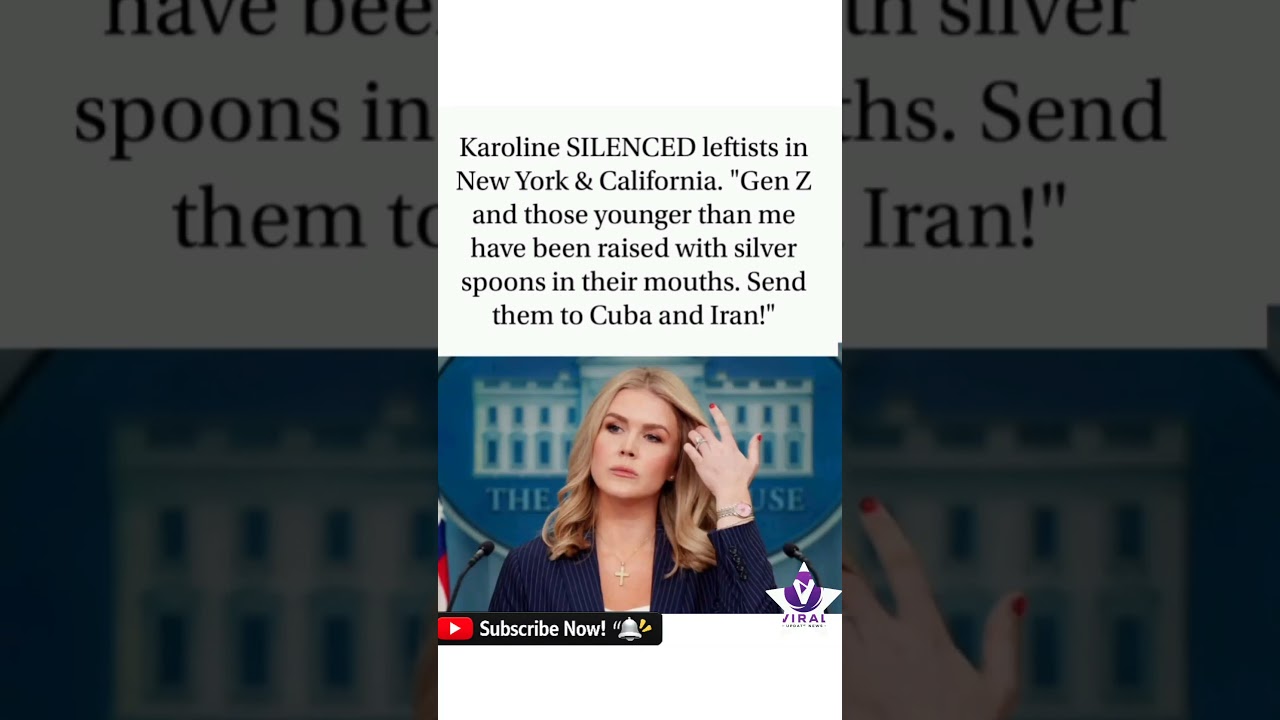Karoline just served the woke generation a reality check. No #KarolineLeavitt #GenZRealityCheck