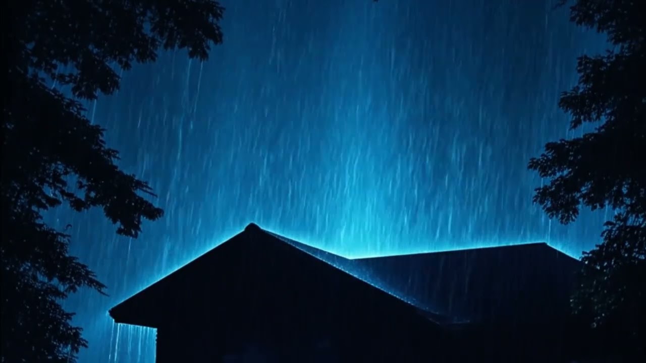 Peaceful raining Streetscape 🌨️ Calming Music for Focus and Rest