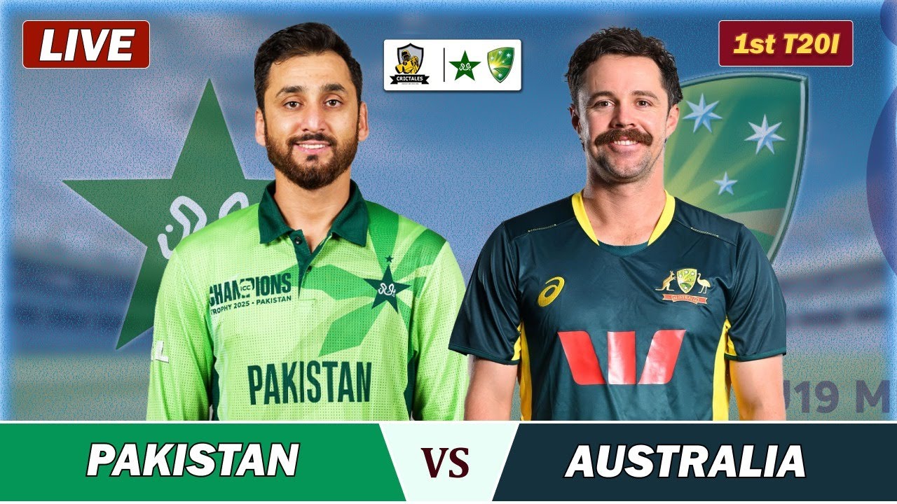 PAK VS AUS 1st T20 MATCH LIVE , LAHORE | PAKISTAN VS AUSTRALIA LIVE COMMENTARY | PAK BAT
