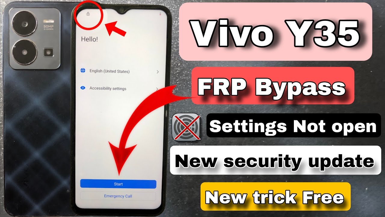 VIVO Y35 FRP Bypass settings not open || Vivo Y35 Google Account bypass without PC || New trick Free