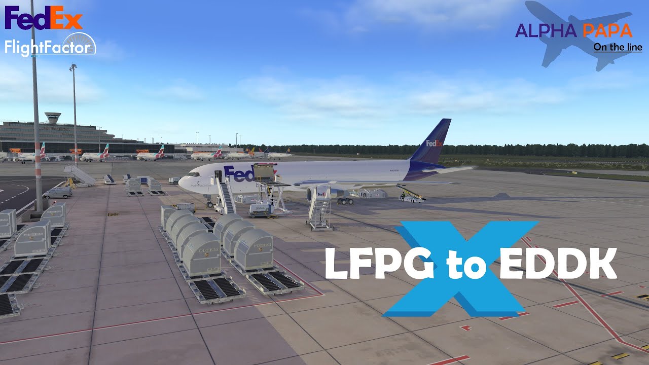 X PLANE 11 | Ultra Settings | Paris - Cologne | FLIGHT FACTOR 767-F