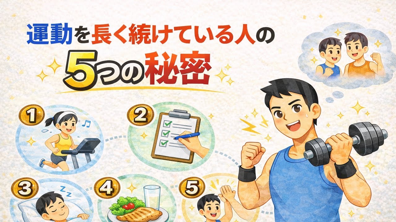 運動を長く続けている人の5つの秘密!!!