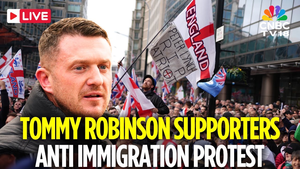 London LIVE: UK Far-Right Activist Tommy Robinson Holds Huge Anti Immigration Rally in London | N18G