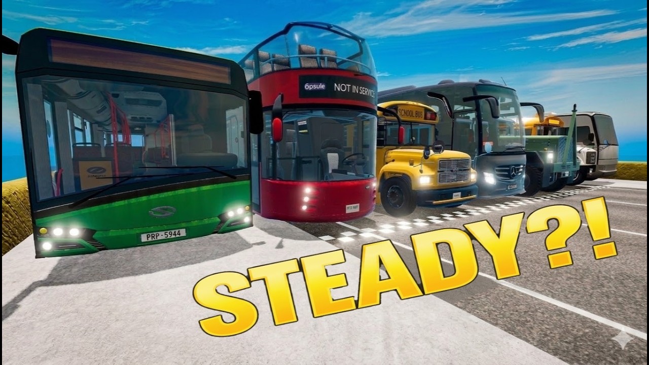 New Jump Bus Crashes - Mad Bus Race #3