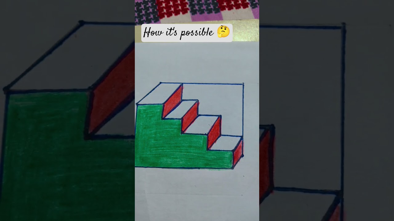 Как это возможно? 🤔⁉️ #3d #искусство #вирусный #рисунок