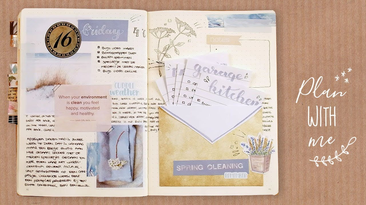Spring Cleaning lijst Plan with Me - Bullet Journal Nederlands | CreaChick