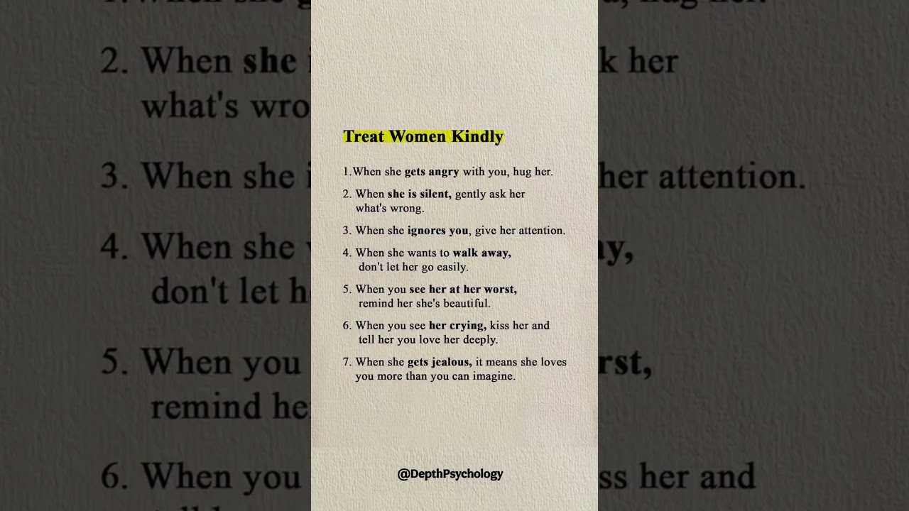 7 Signs Treat Women Kindly #signs #women #quotes #wisdom #psychology #life