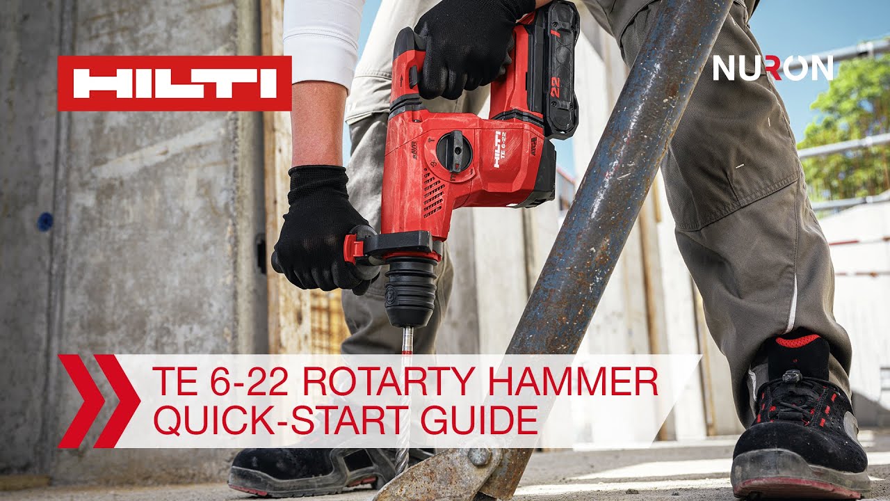 Hilti Nuron TE 6-22 Cordless Rotary Hammer - Quick-start Guide