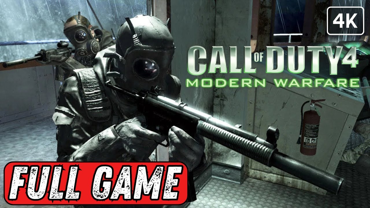 CALL OF DUTY 4 MODERN WARFARE Gameplay Walkthrough No Commentary [FULL GAME] - 4K 60FPS