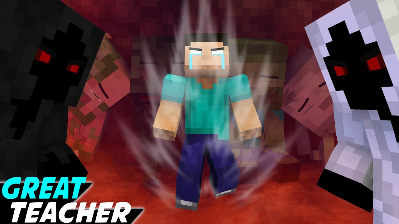 GREAT TEACHER JOHANZCRAFT VS BAD ENTITY'S - MINECRAFT ANIMATION MONSTER SCHOOL