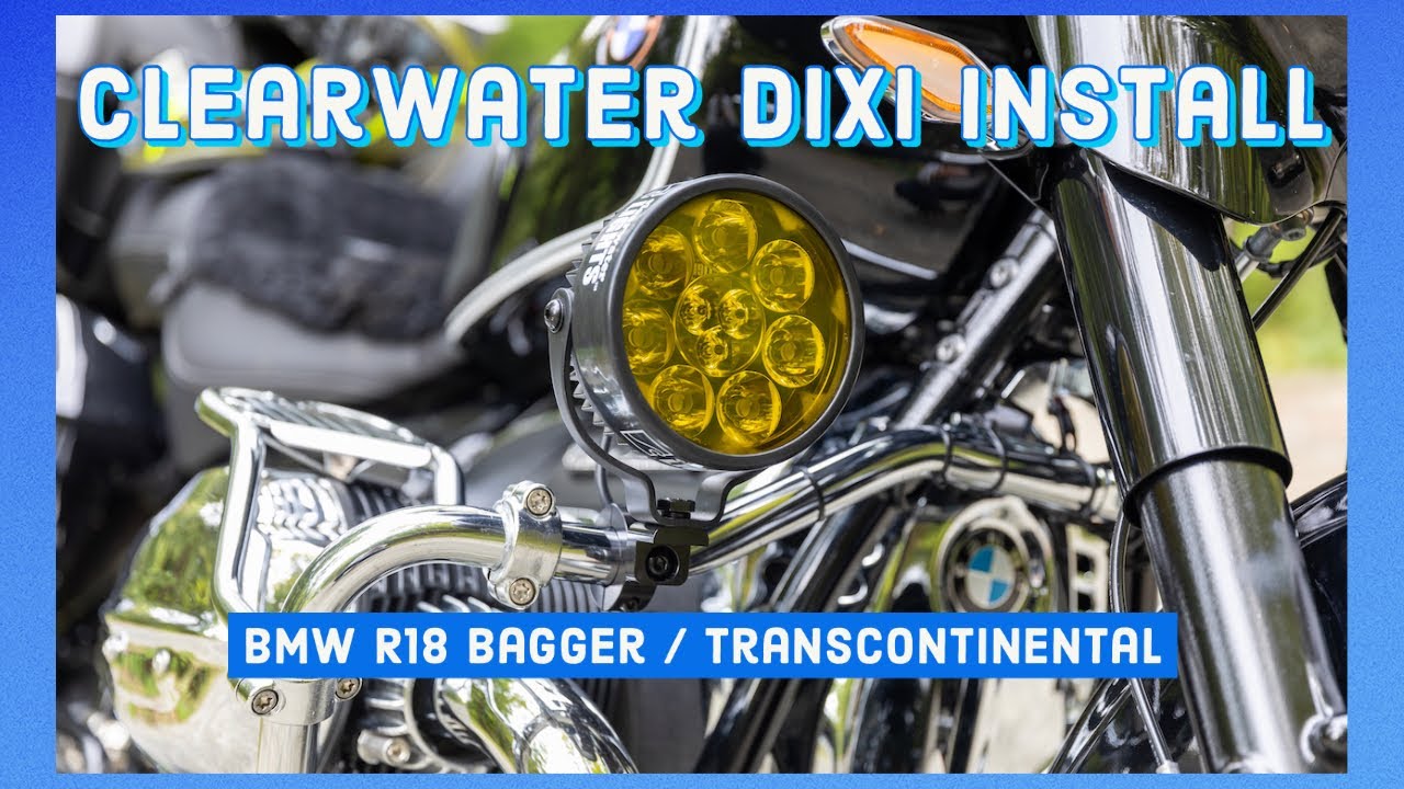 Install: Clearwater Dixi LED Lights on BMW R18 Bagger / Transcontinental