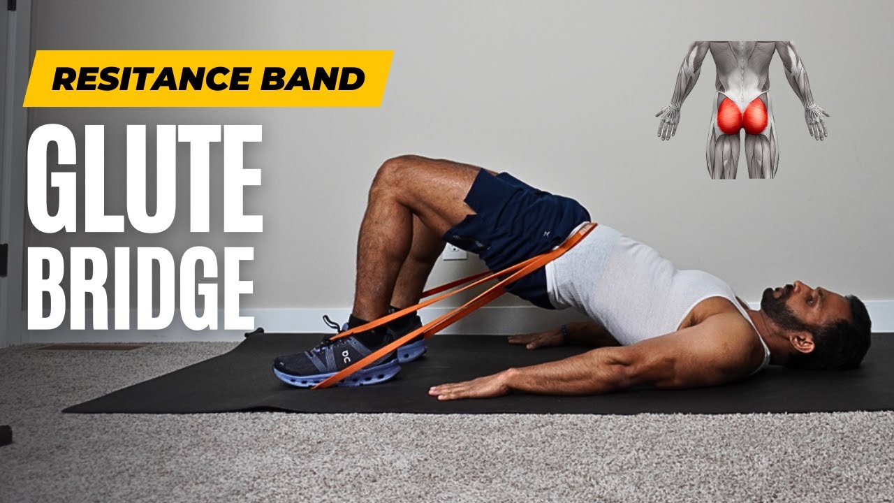 How to Do Glute Bridges With Resistance Bands | Hips & Lower Back Workout | Fitness My Life