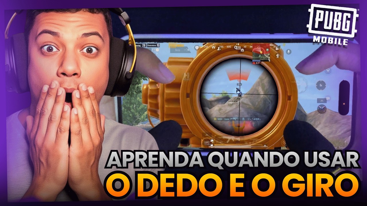 QUANDO EU DEVO USAR O DEDO NA TELA PARA GANHAR O FRENTE NO PUBG MOBILE - DICAS PRO