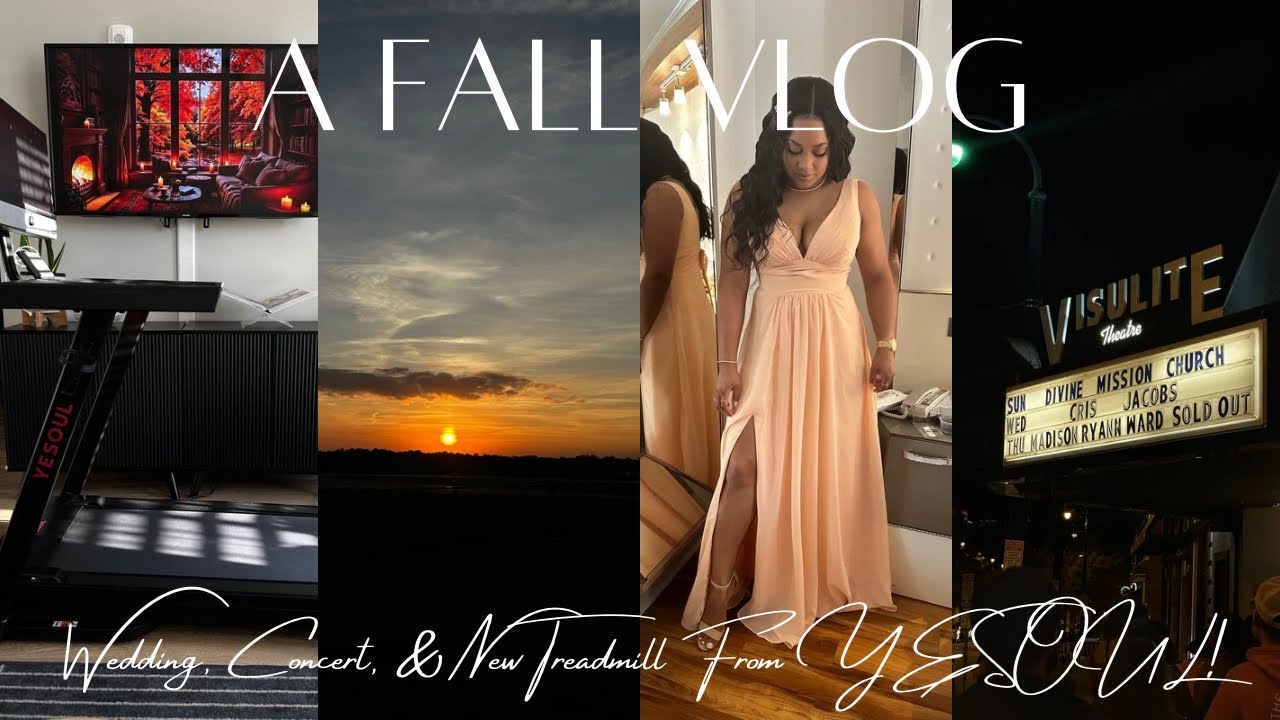 VLOG | Wedding, Concert, & New Treadmill From Yesoul!