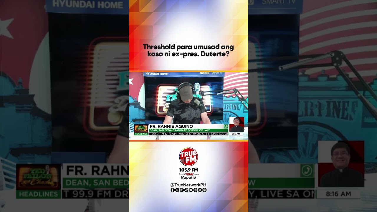 Threshold para umusad ang kaso ni ex-pres. Duterte? | Ted Failon & DJ Chacha