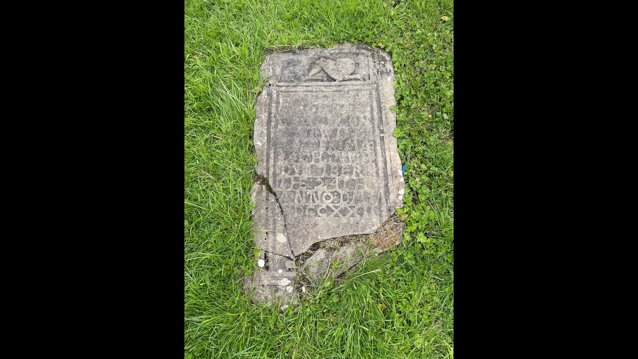 The Dobhar-chú and related gravestones of Conwal graveyard, Glenade, Leitrim Aug 2023
