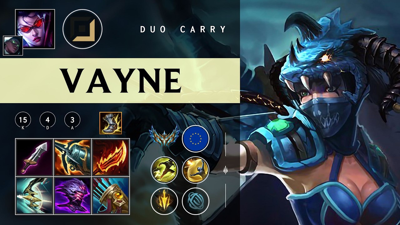 Vayne ADC vs Ezreal - EUW Challenger Patch 26.04