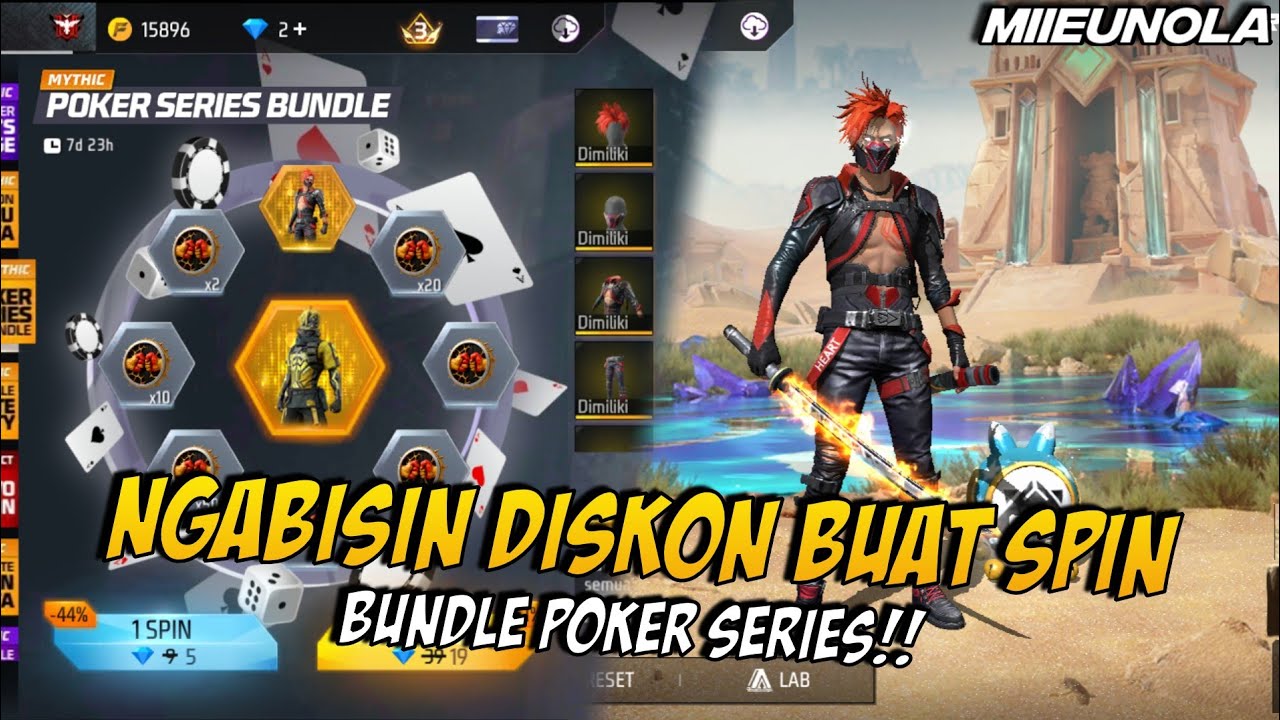 NGABISIN DISKON LUCK ROYALE BUAT SPIN BUNDLE POKER SERIES!! | Free Fire