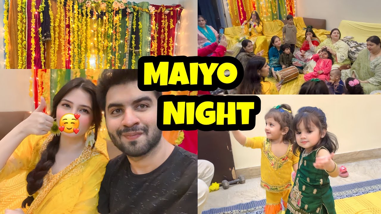Shadi season Maiyo night #viralvideo #viral #dailyvlog #shadi #wedding #mehndi #shadidance #dance 