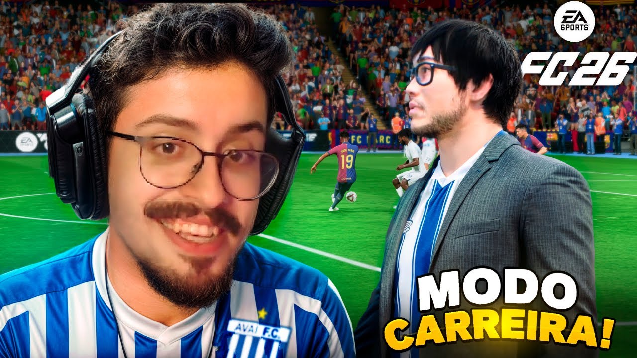 O INÍCIO DE HIDEO GOLJIMA NO COMANDO DO AVAÍ! - EA FC 26 Modo Carreira