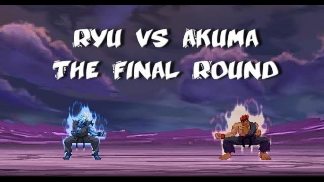 Финальный раунд Рю против Акумы! — Флэш-анимация от mysticskillz