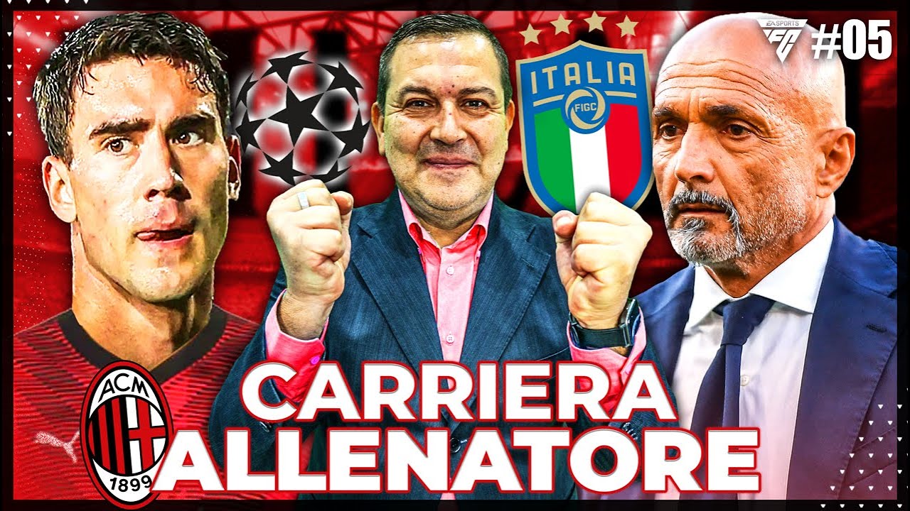 ACCETTO la NAZIONALE e PRIMA VITTORIA in CHAMPIONS!! CARRIERA ALLENATORE MILAN EA FC 24 Ep.5