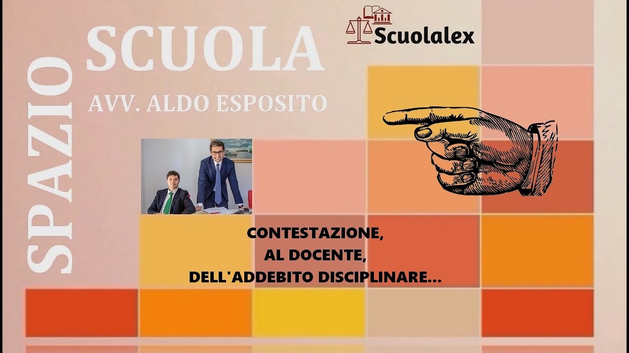CONTESTAZIONE, AL DOCENTE, DELL'ADDEBITO DISCIPLINARE...