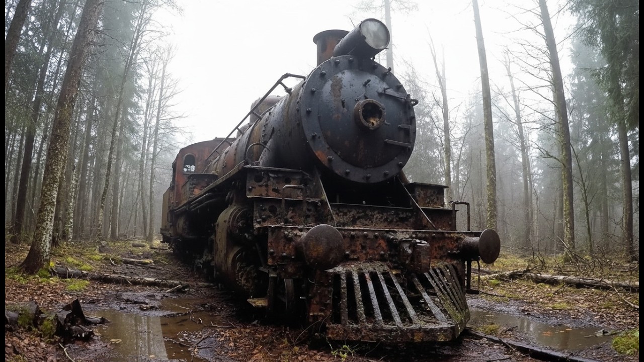 ASMR Train Restoration | Rebuilding the Cursed Spider Locomotive Found Rotting in the Forest