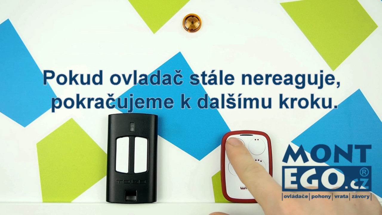 Kop&iacute;rov&aacute;n&iacute; d&aacute;lkov&eacute;ho ovladače BENINCA TO.GO2WV na univerz&aacute;n&iacute; d&aacute;lkov&yacute; ovladač WHYEVO | MontEgo.cz