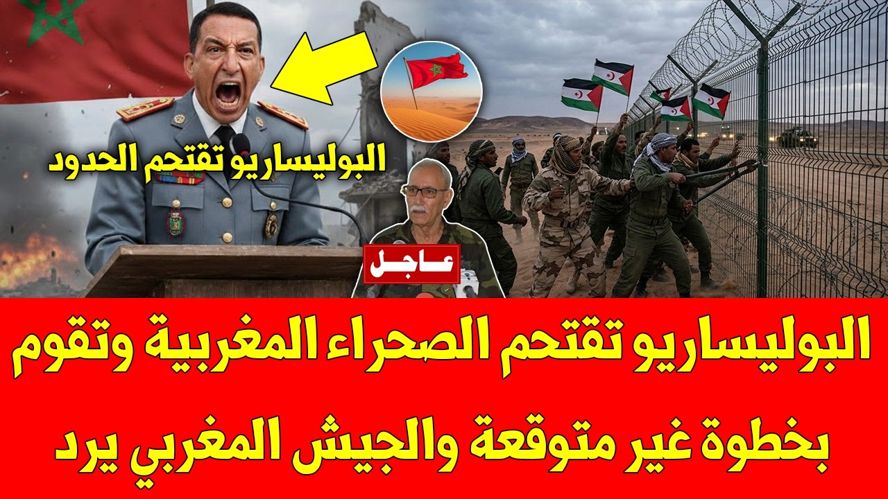 عاجل شاهد البوليساريو تقتحم الصحراء المغربية وتقوم بخطوة غير متوقعة والجيش المغربي يرد - شاهد