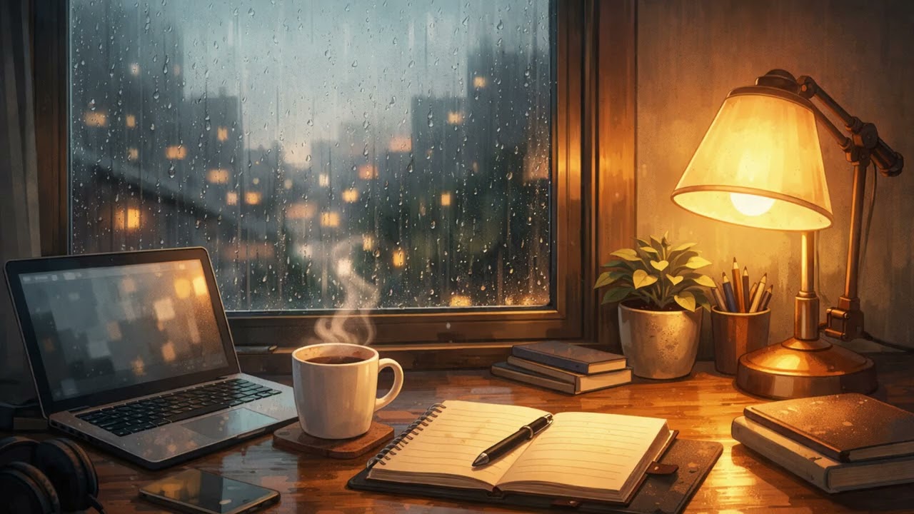 Rainy Lofi Beats for Focus & Productivity 🌧️🎧 - Lofi Study Music for Deep Focus
