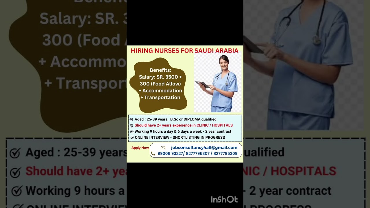 hiring NURSES for SAUDI ARABIA #nursejobs #ksajobs #job2025 #job2024 #bestjobsingulf #gulfjobb