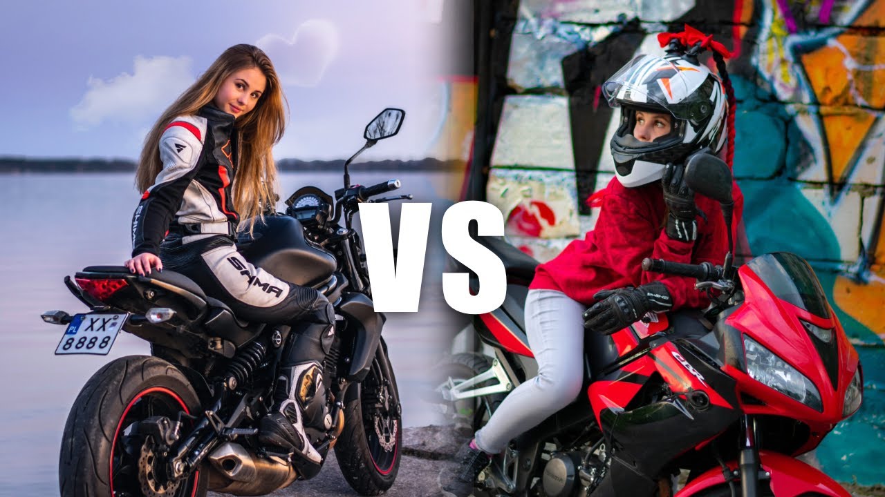 Kt&oacute;ry mi bardziej pasuje? 🏍 | Kawasaki ER6N & Honda CBR125R #shorts