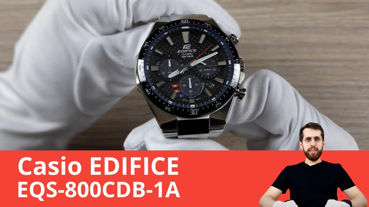 Карбон + Солнечная Батарея (Casio Edifice EQS-800CDB-1A)