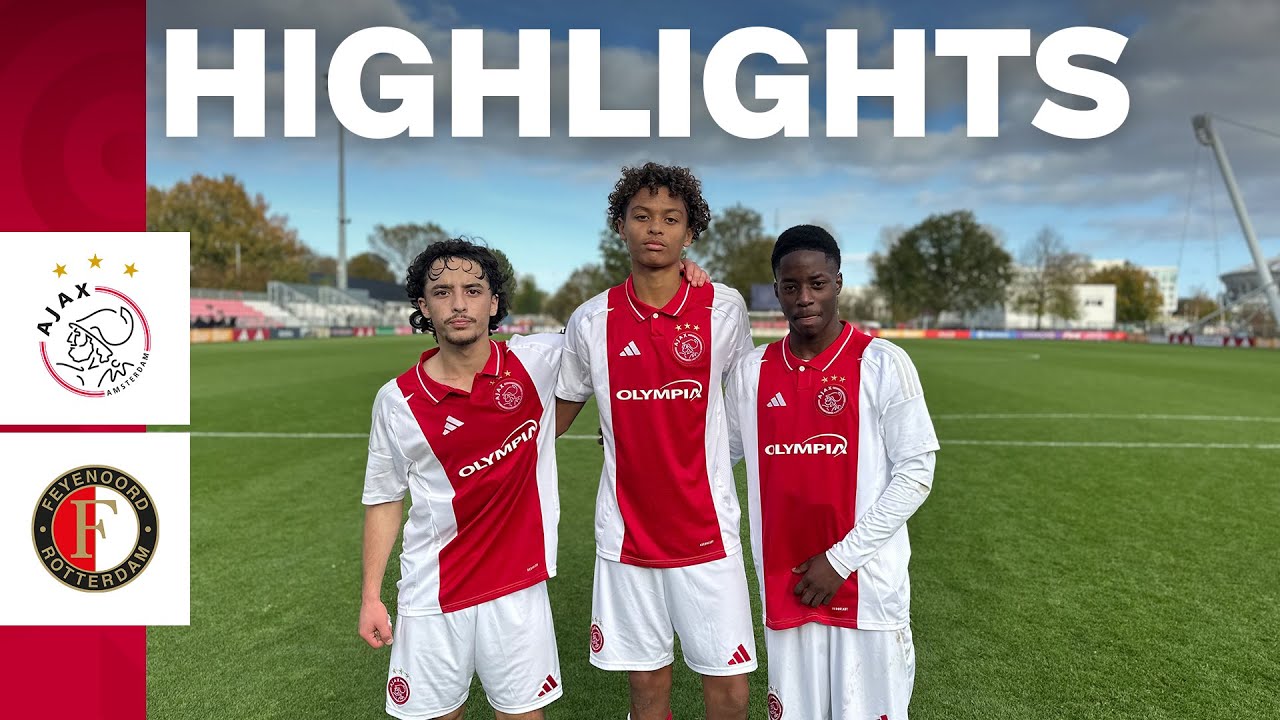 INSANE END TO THE GAME 😵‍💫 | Highlights Ajax O17 - Feyenoord O17