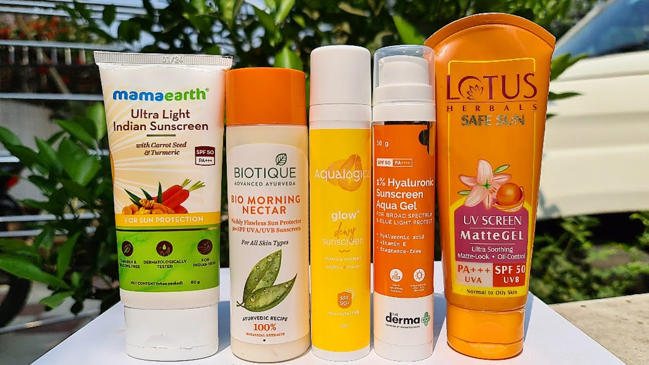 Sunscreen for Summers | TOP5 Broad spectrum Sunscreen for all skin type | RARA | SPF50 PA++++