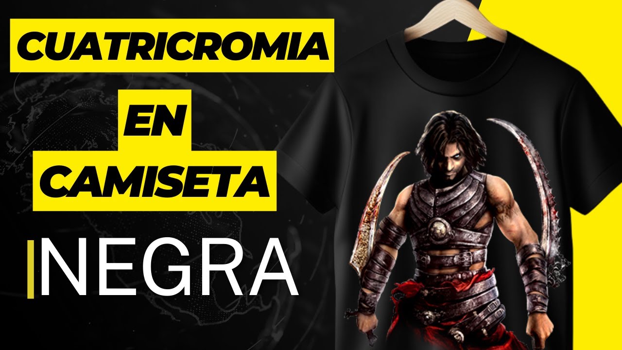 🎨 CUATRICROMÍA para CAMISETAS NEGRAS ✅