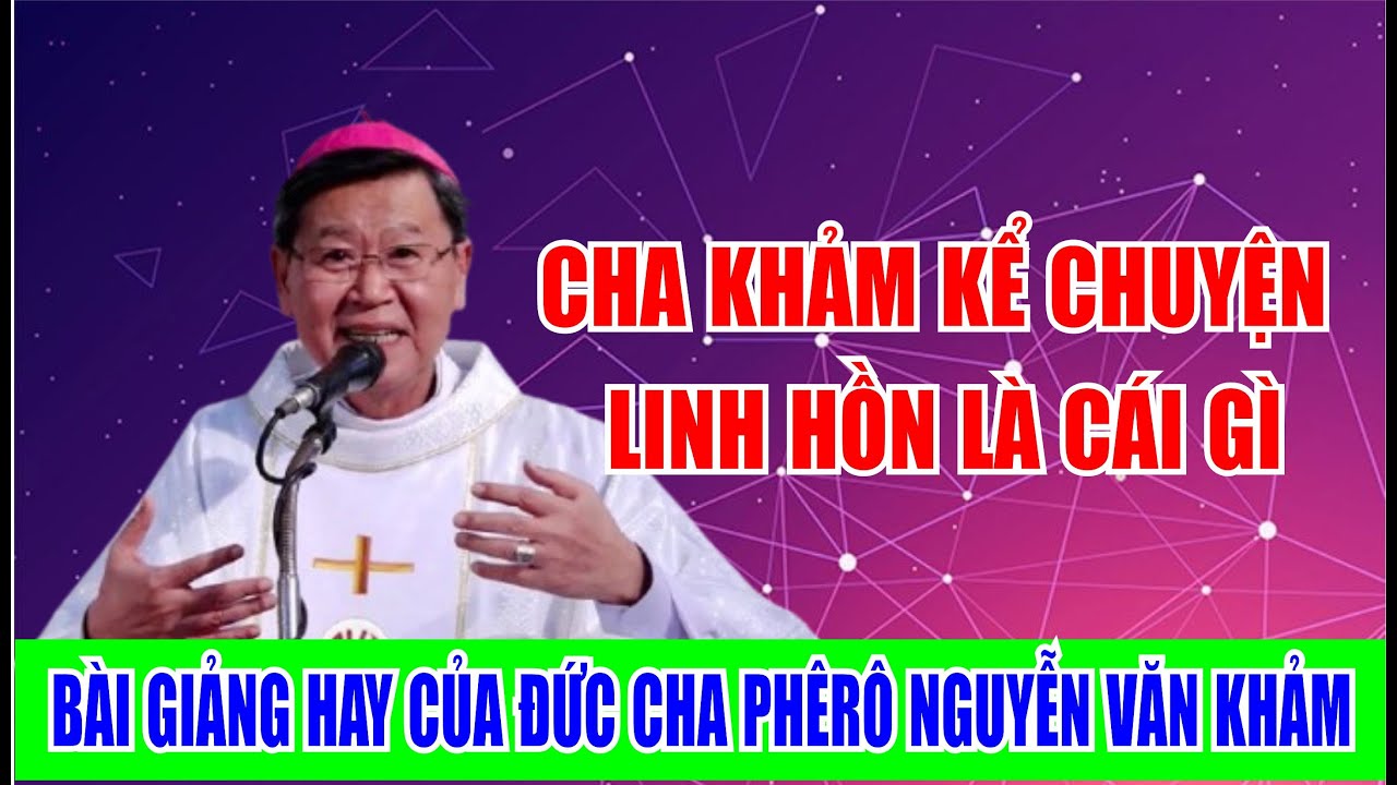 CHA KHẢM KỂ CHUYỆN LINH HỒN LÀ CÁI GÌ. BÀI GIẢNG HAY CỦA ĐỨC CHA PHÊ RÔ NGUYỄN VĂN KHẢM.