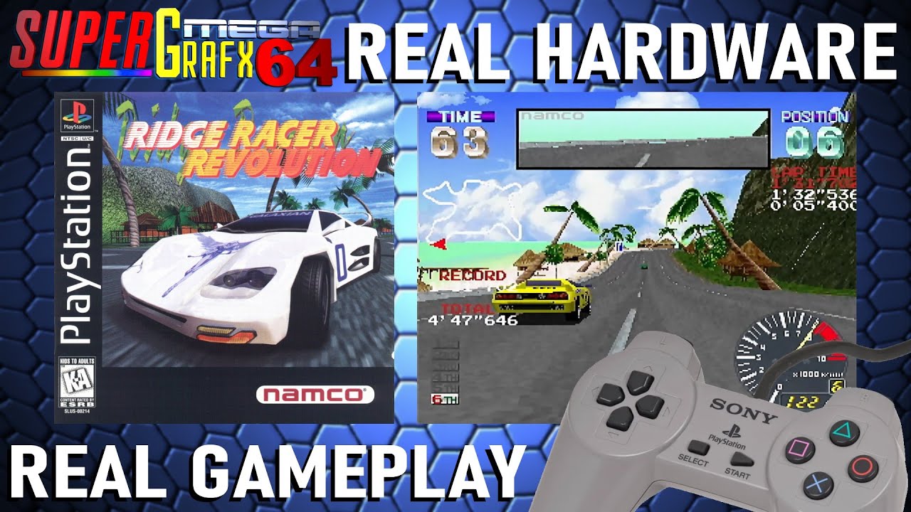 RIDGE RACER REVOLUTION - PS1 - REAL HARDWARE - REAL GAMEPLAY