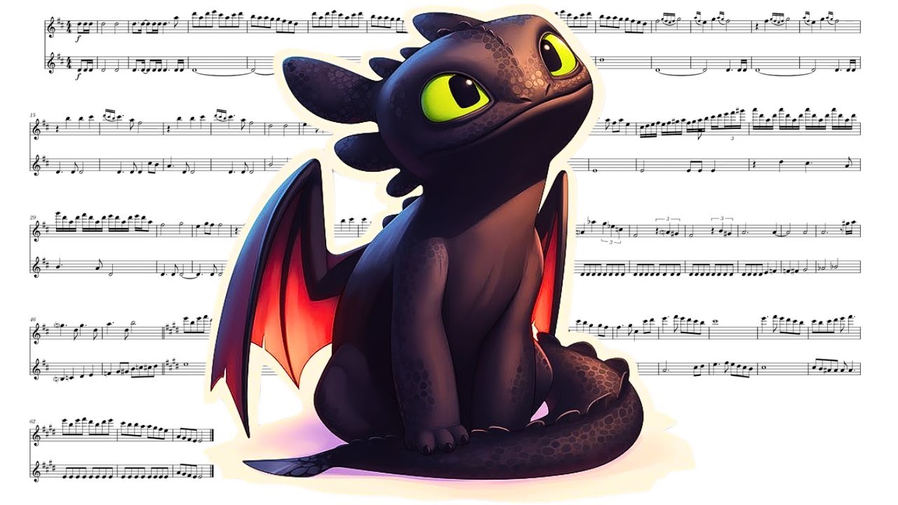 Test Drive by John Powell | FLUTE & OBOE DUET Sheet Music (How To Train Your Dragon)