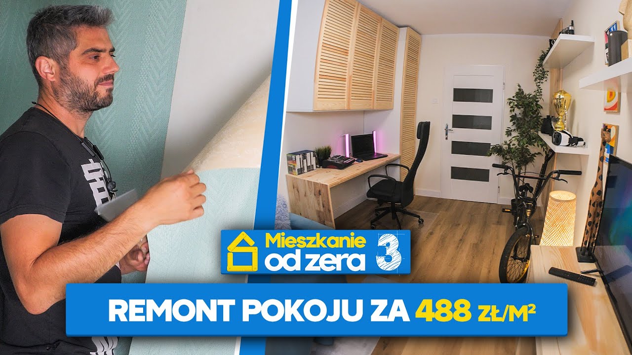 Jak TANIO zrobić REMONT POKOJU nastolatka - Mieszkanie od zera S0306