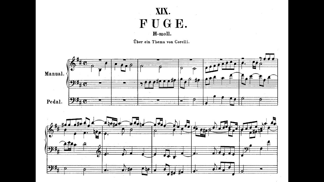 Bach: Fuga h-Moll BWV 579